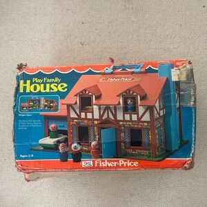 Fisher-Price Play Family House - Red and Blue